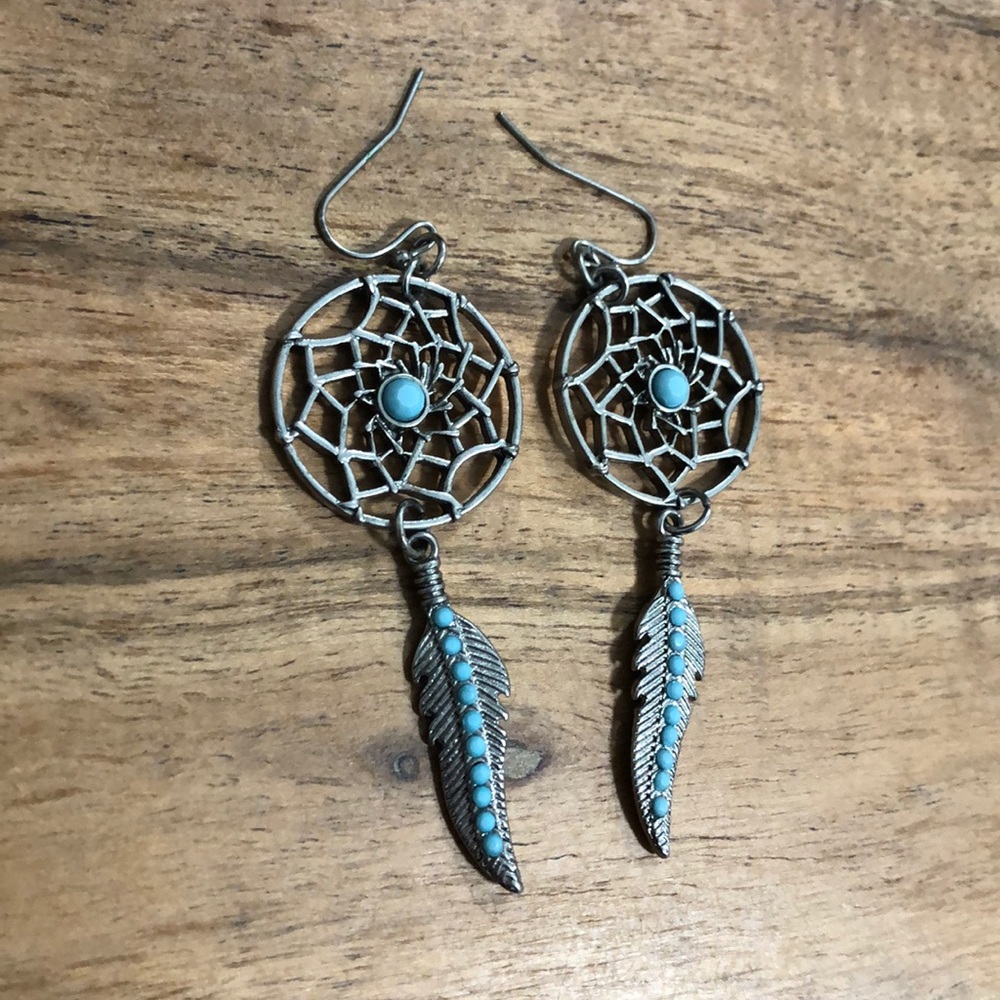 Dream catcher Dangling Earrings